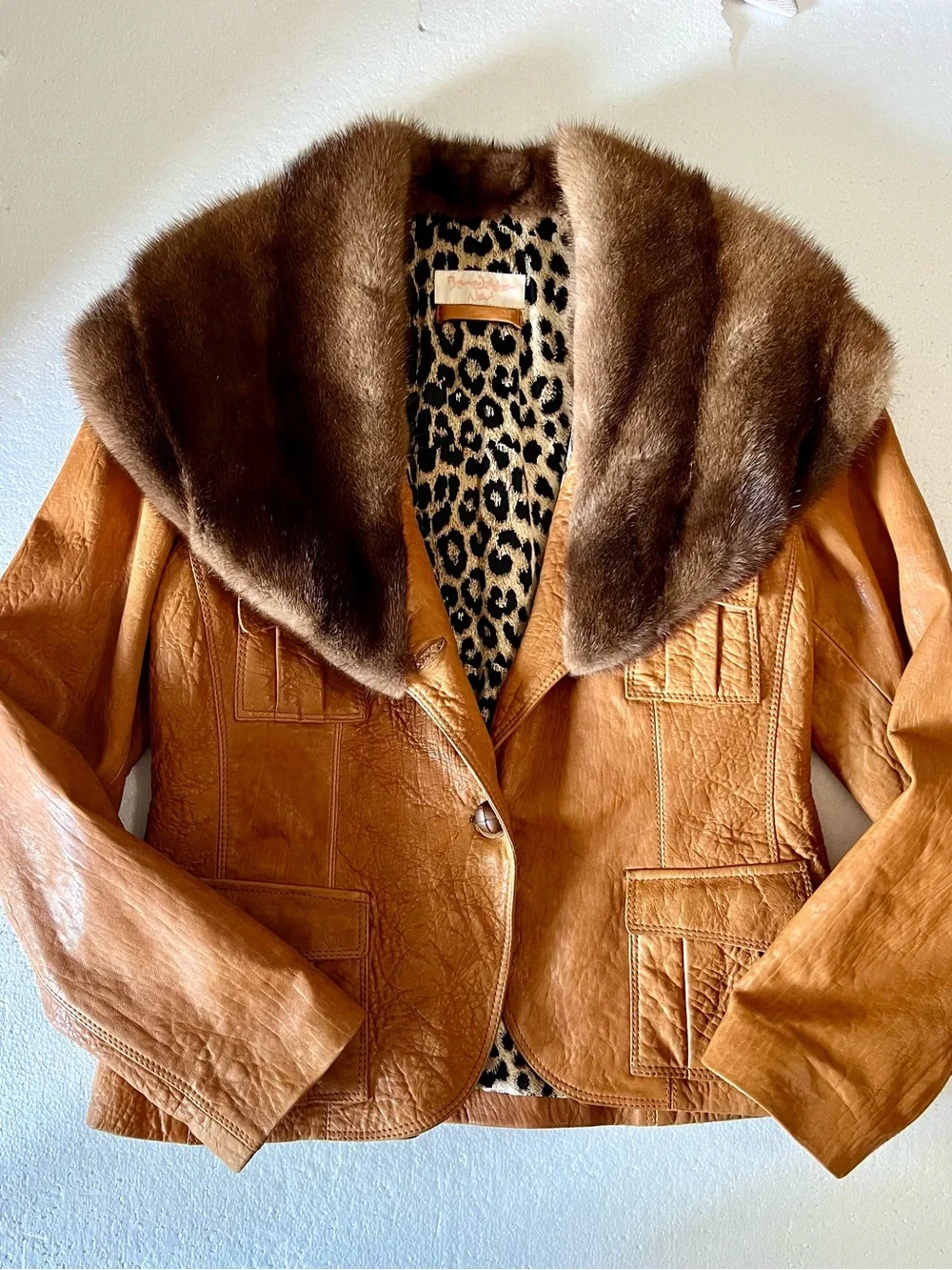 Benedetta Novi Leather Jacket size 48 (M/L) Excellent condition - Picture 16 of 16